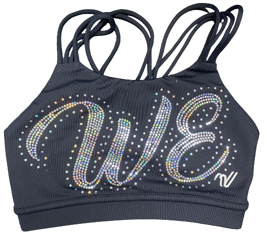 Wylie Elite WE Online Shop > Tops > Black with Bling Sports Bra