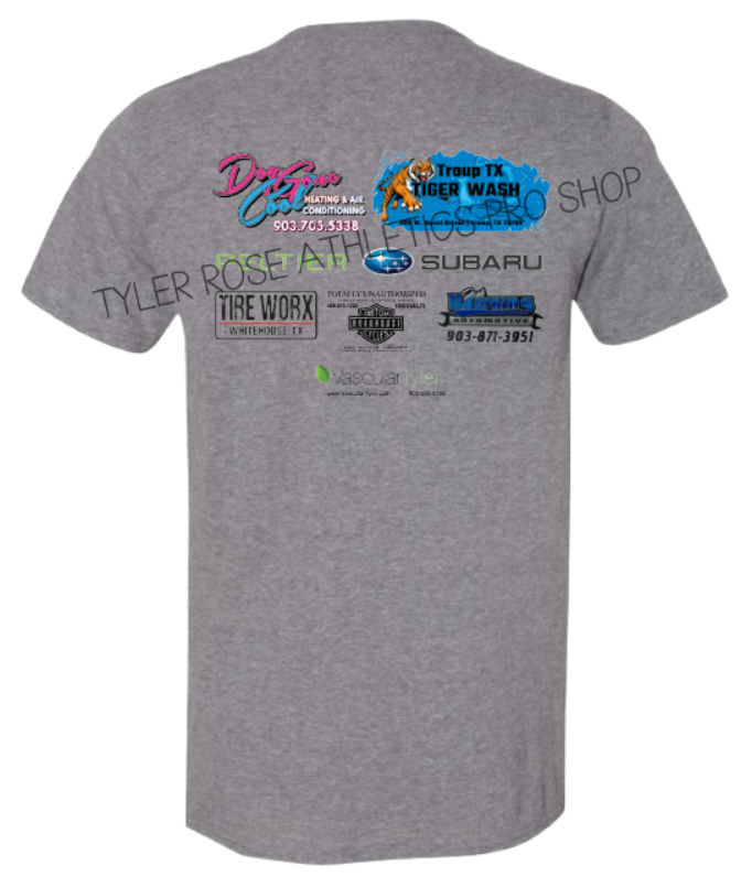 Tyler Rose Athletics Shop TRA TRA Branded TRA Sponsor Shirt